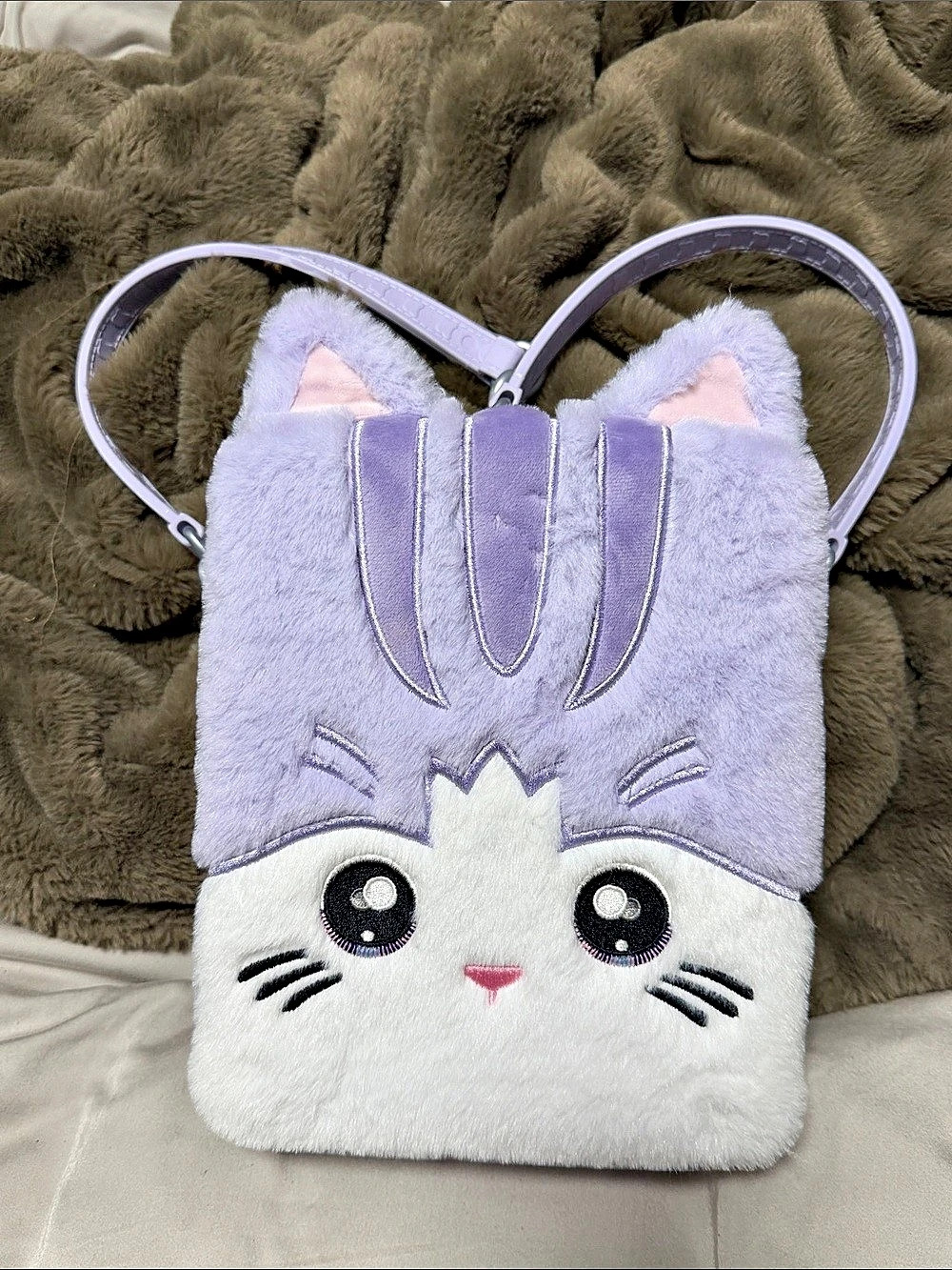 Loungefly Nana the Cat Crossbody Bag Purple Cat Shoulder Bag